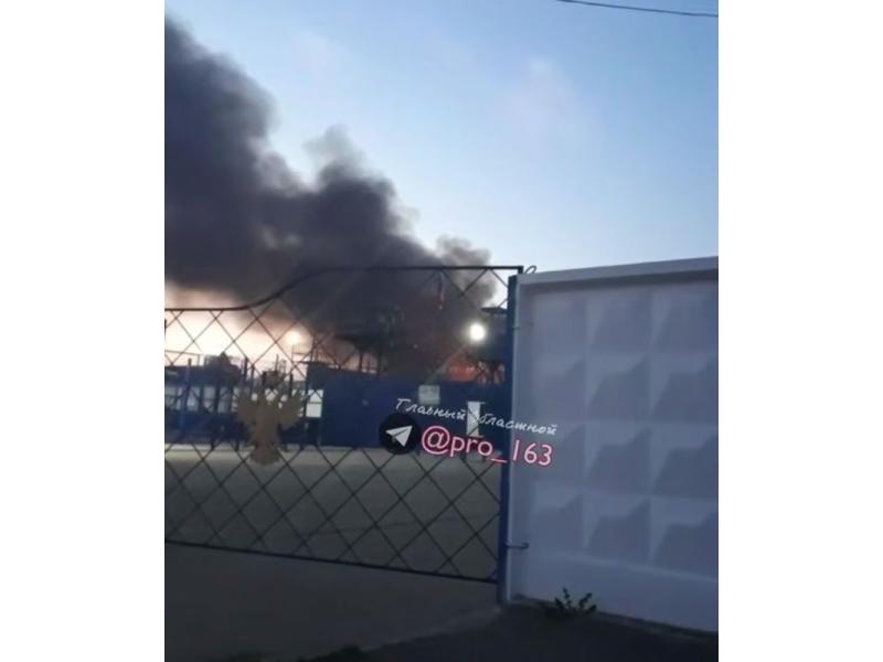 В районе СИЗО в Самарской области произошел крупный пожар
