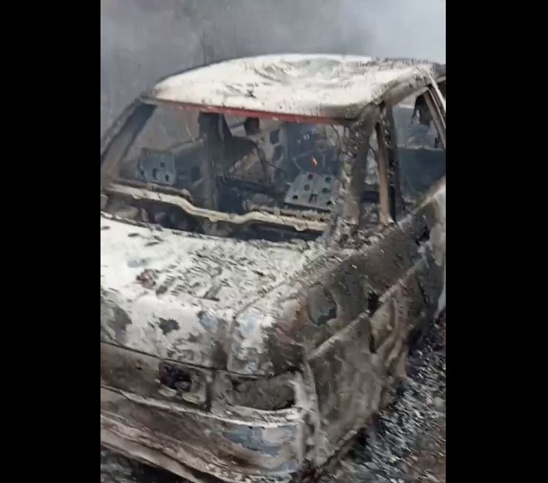 В гаражах в Сызрани в воскресенье так полыхало, что пожарные надели спецоборудование