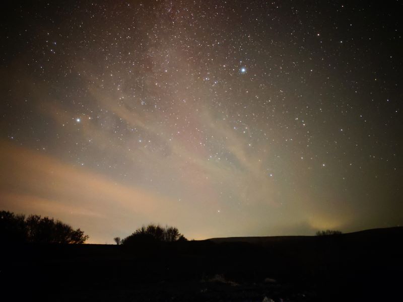 Жители Самарской области ловили полярное сияние