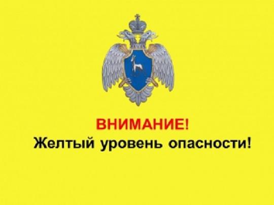 В Самарской области объявлен желтый уровень опасности